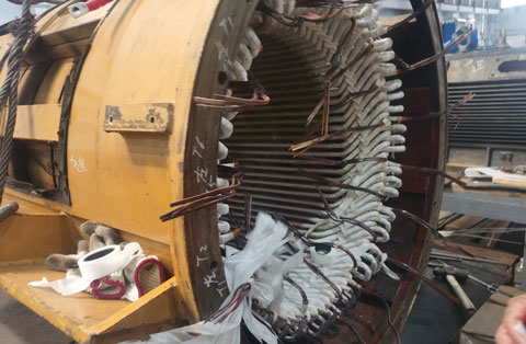 进口卡特彼勒发电机线圈大修